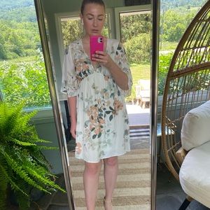 Cream and floral VICI dress